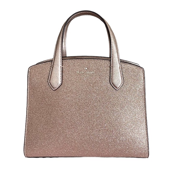 kate spade Bags Kate Spade Rose Gold Glitter Tinsel Satchel